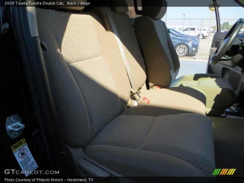 Black / Beige 2008 Toyota Tundra Double Cab