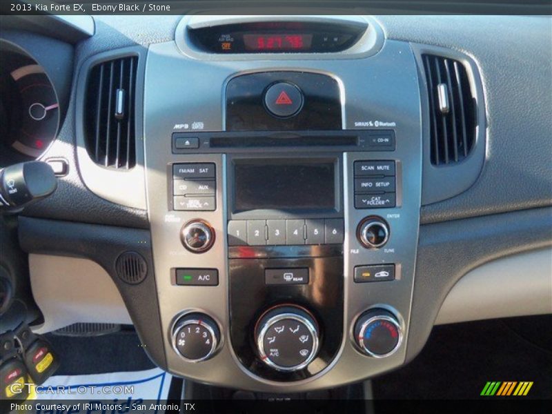 Ebony Black / Stone 2013 Kia Forte EX