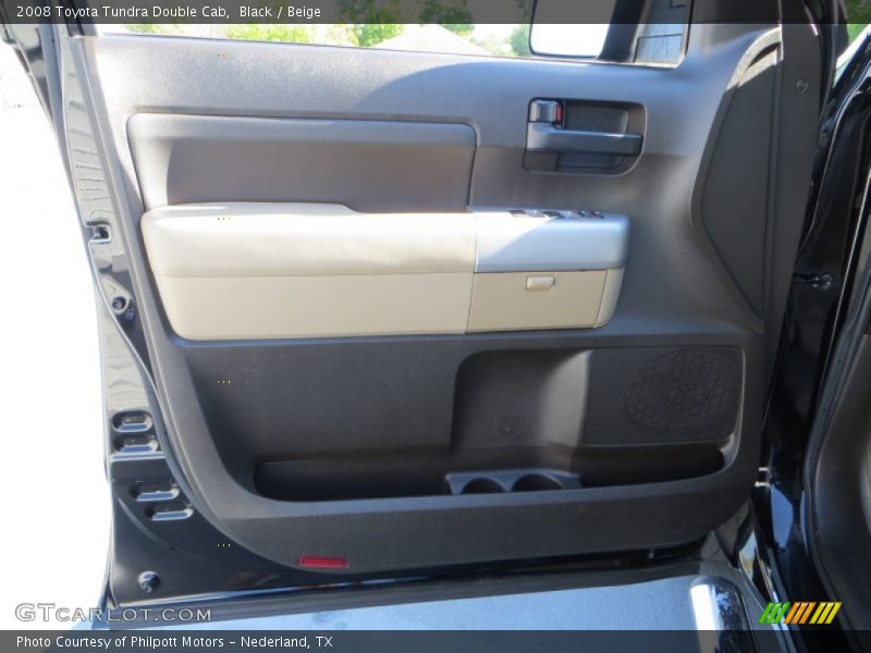 Black / Beige 2008 Toyota Tundra Double Cab