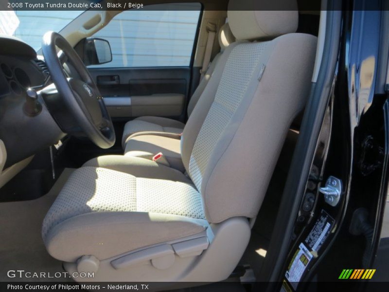 Black / Beige 2008 Toyota Tundra Double Cab