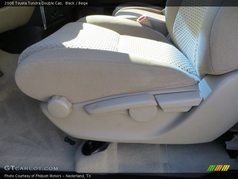 Black / Beige 2008 Toyota Tundra Double Cab