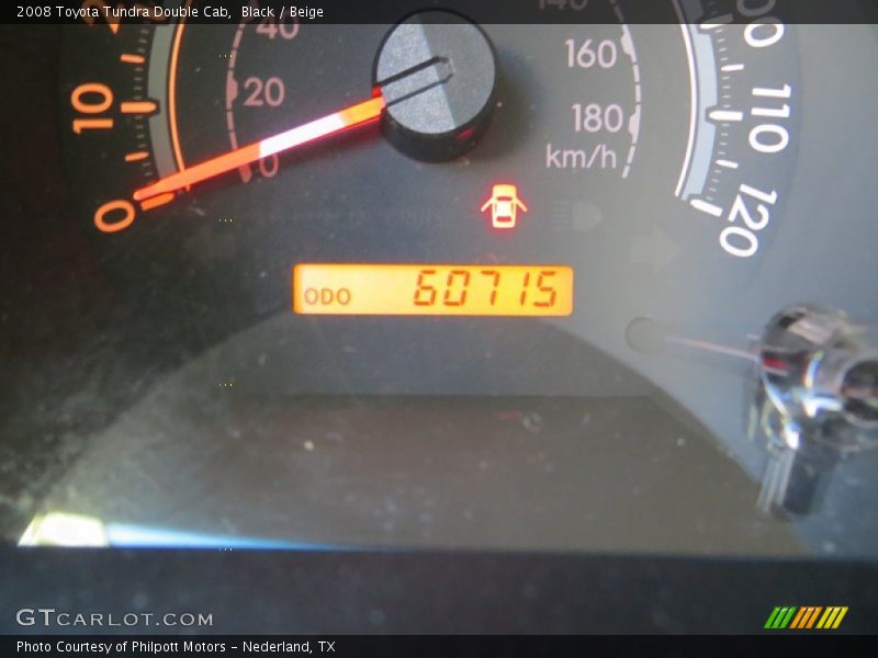 Black / Beige 2008 Toyota Tundra Double Cab