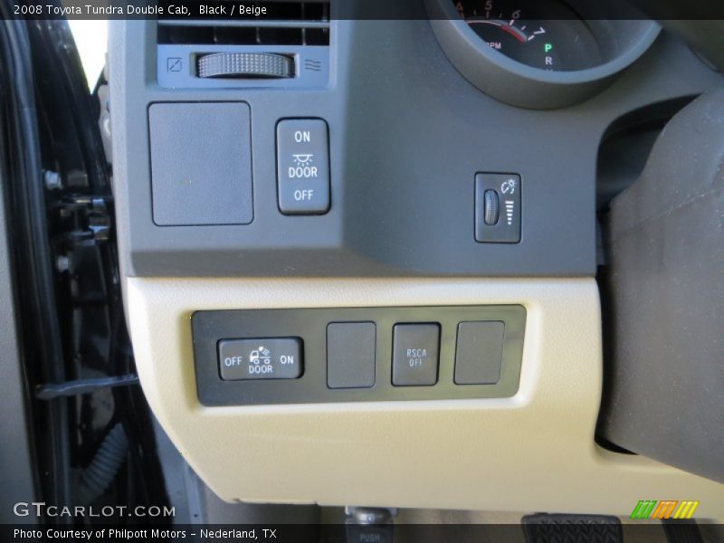 Black / Beige 2008 Toyota Tundra Double Cab