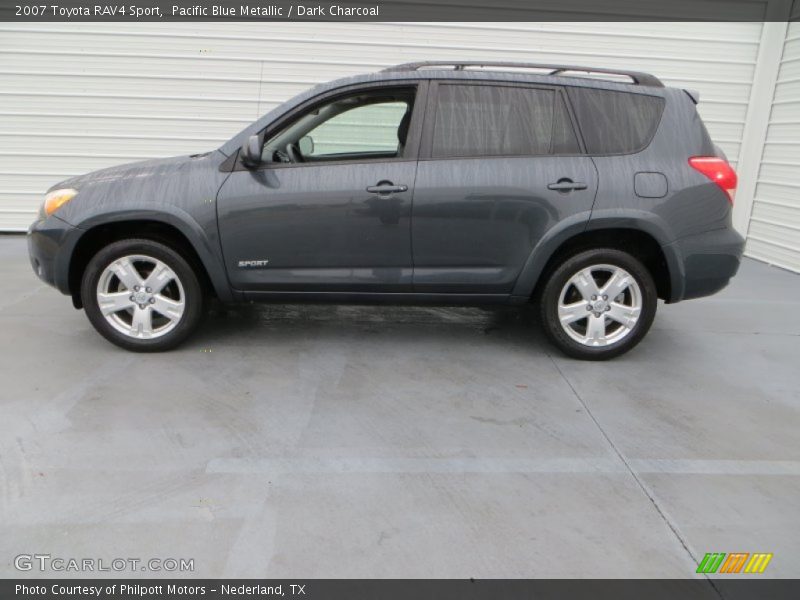 Pacific Blue Metallic / Dark Charcoal 2007 Toyota RAV4 Sport