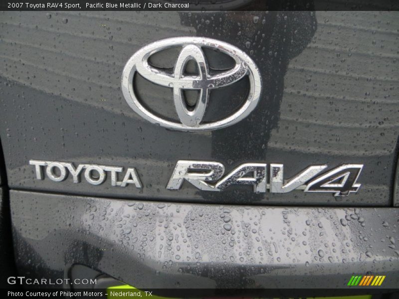 Pacific Blue Metallic / Dark Charcoal 2007 Toyota RAV4 Sport