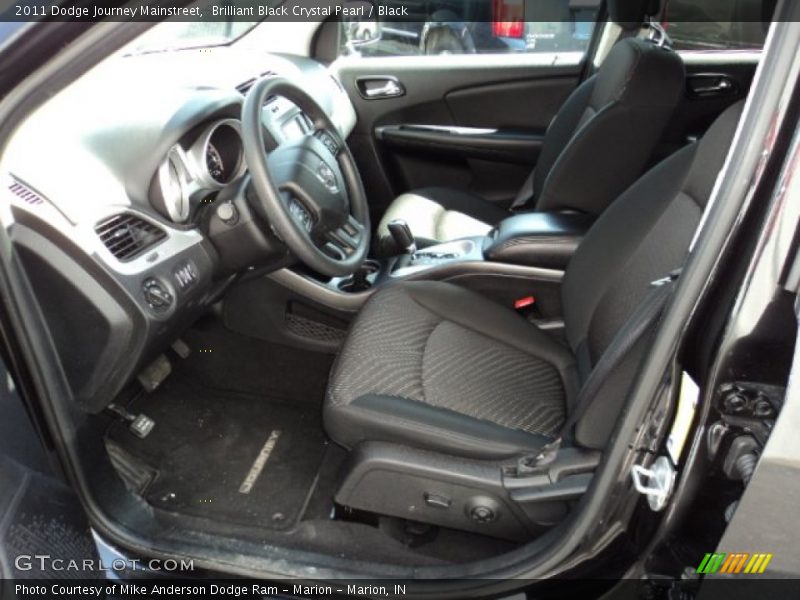 Brilliant Black Crystal Pearl / Black 2011 Dodge Journey Mainstreet