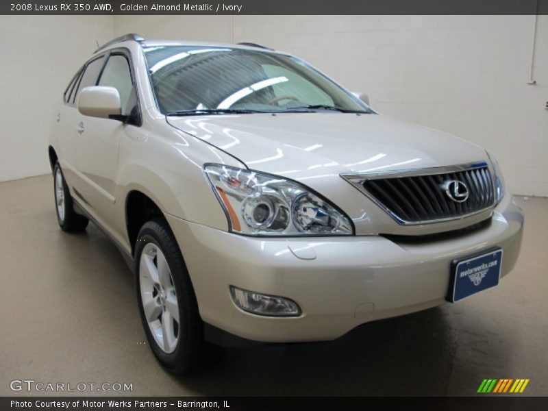 Golden Almond Metallic / Ivory 2008 Lexus RX 350 AWD
