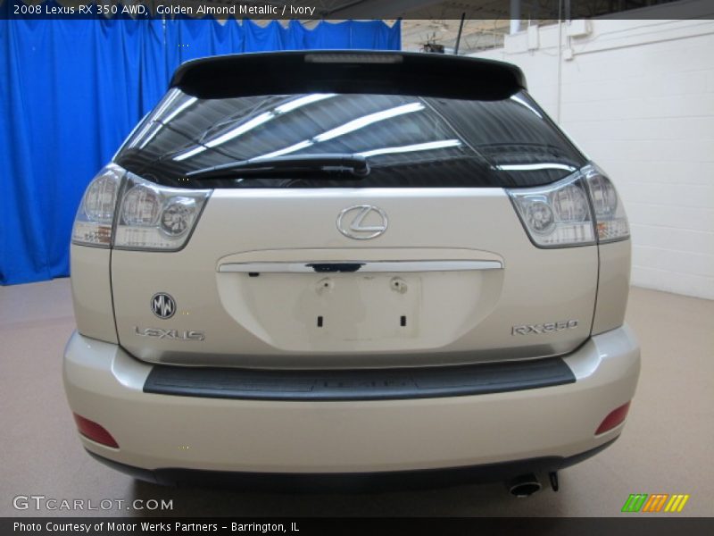 Golden Almond Metallic / Ivory 2008 Lexus RX 350 AWD