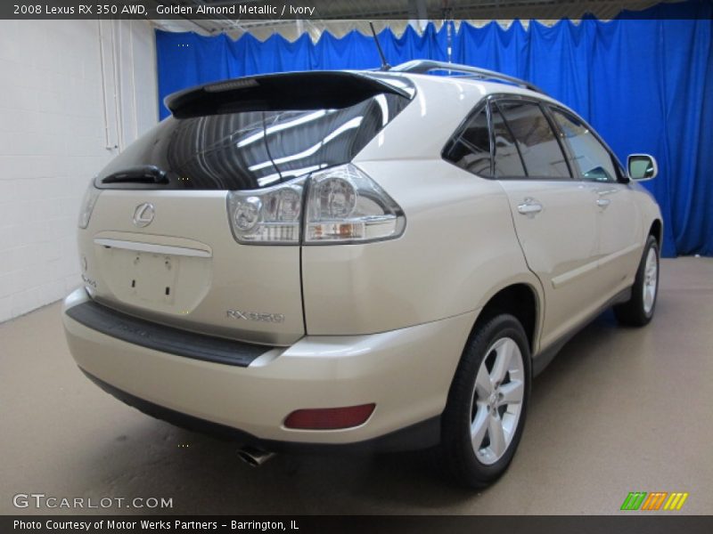 Golden Almond Metallic / Ivory 2008 Lexus RX 350 AWD