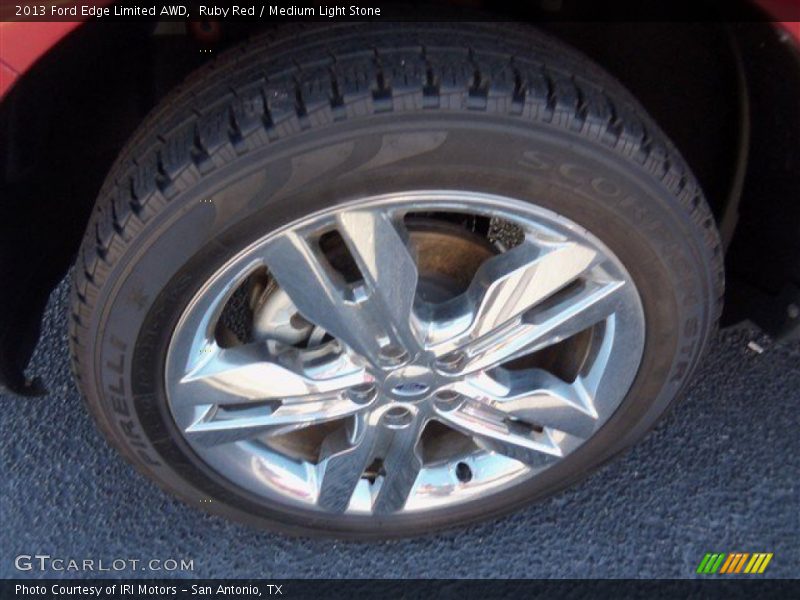 Ruby Red / Medium Light Stone 2013 Ford Edge Limited AWD