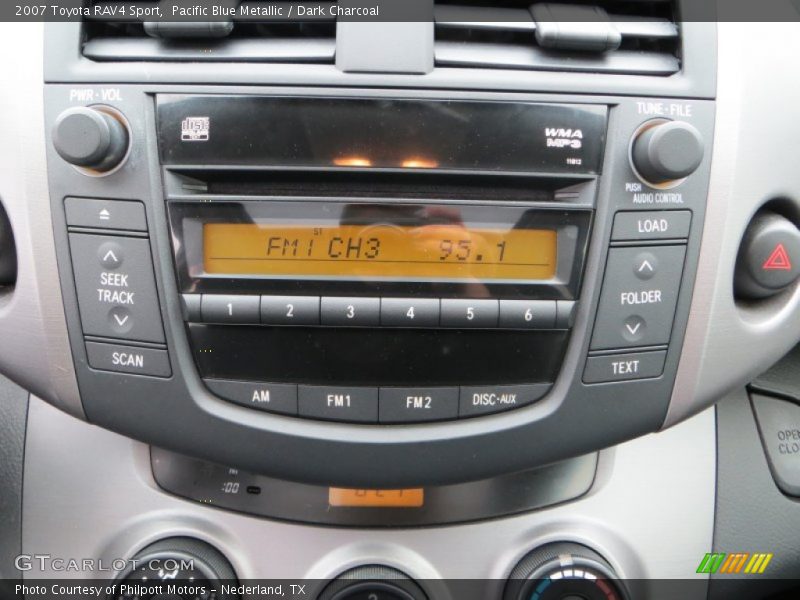 Pacific Blue Metallic / Dark Charcoal 2007 Toyota RAV4 Sport