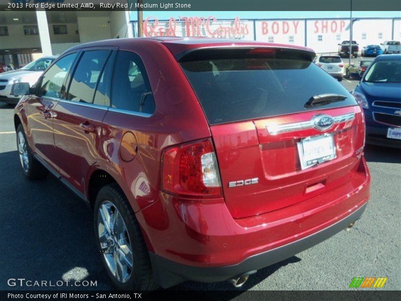 Ruby Red / Medium Light Stone 2013 Ford Edge Limited AWD