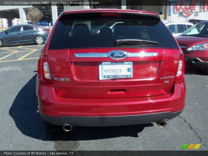 Ruby Red / Medium Light Stone 2013 Ford Edge Limited AWD