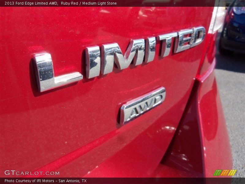Ruby Red / Medium Light Stone 2013 Ford Edge Limited AWD