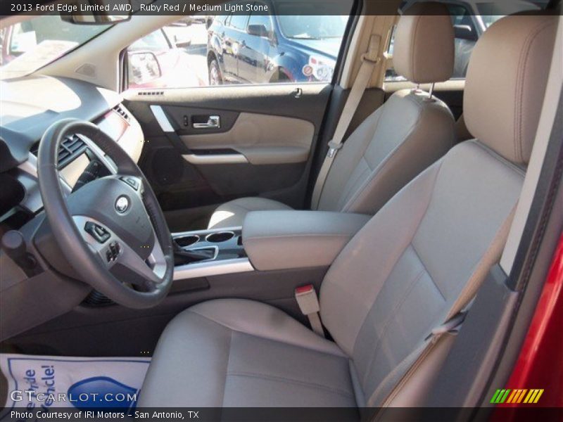 Ruby Red / Medium Light Stone 2013 Ford Edge Limited AWD