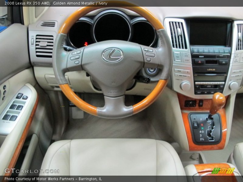 Golden Almond Metallic / Ivory 2008 Lexus RX 350 AWD