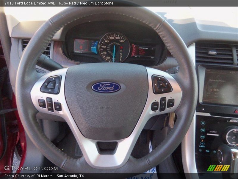 Ruby Red / Medium Light Stone 2013 Ford Edge Limited AWD
