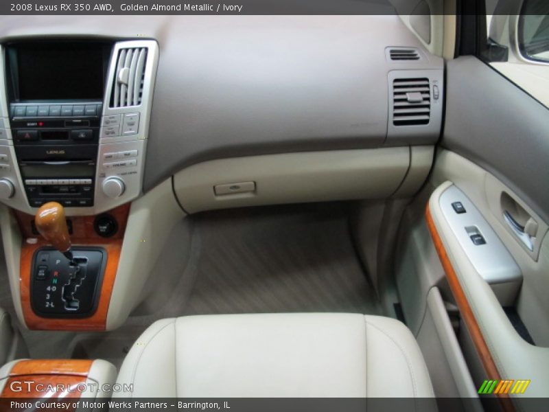 Golden Almond Metallic / Ivory 2008 Lexus RX 350 AWD