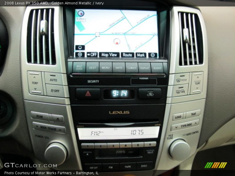 Golden Almond Metallic / Ivory 2008 Lexus RX 350 AWD