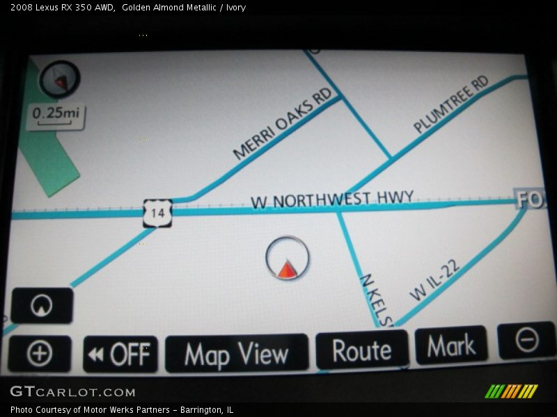 Golden Almond Metallic / Ivory 2008 Lexus RX 350 AWD