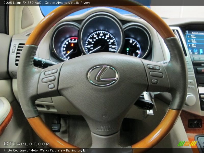 Golden Almond Metallic / Ivory 2008 Lexus RX 350 AWD