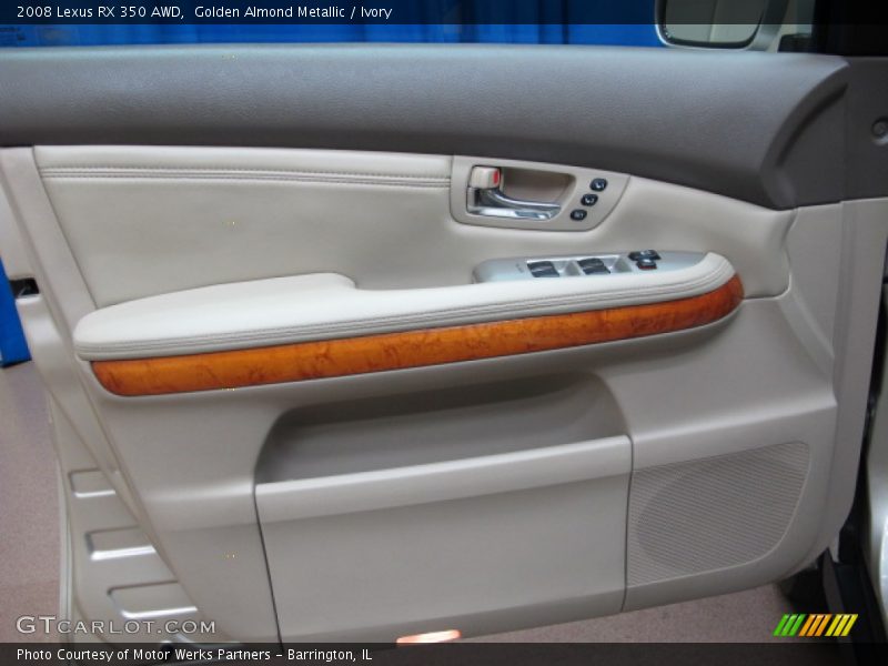Golden Almond Metallic / Ivory 2008 Lexus RX 350 AWD