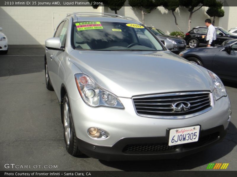 Liquid Platinum / Stone 2010 Infiniti EX 35 Journey AWD