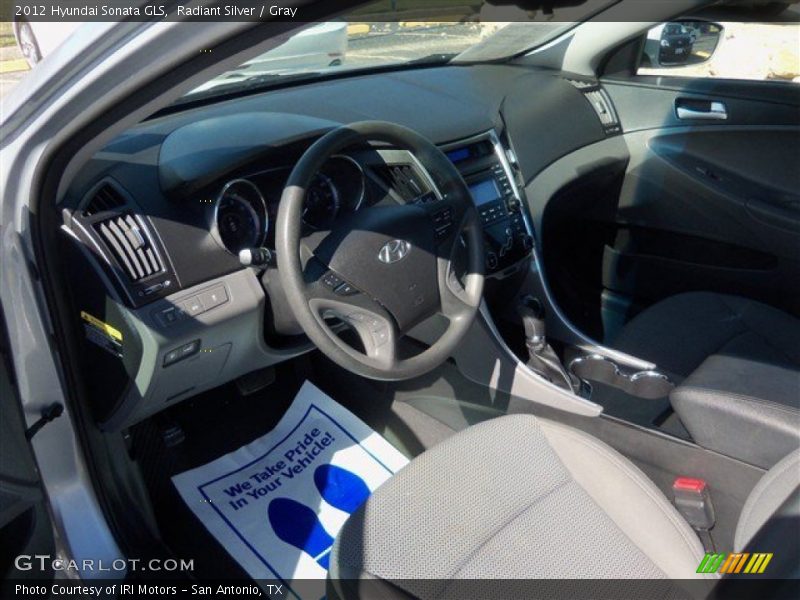 Radiant Silver / Gray 2012 Hyundai Sonata GLS