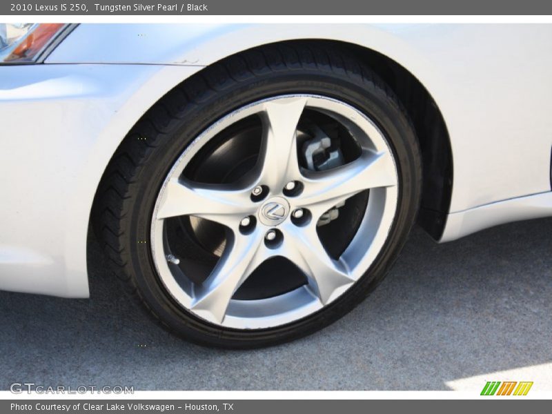 Tungsten Silver Pearl / Black 2010 Lexus IS 250