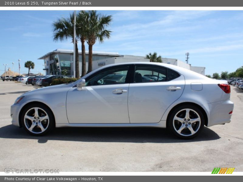 Tungsten Silver Pearl / Black 2010 Lexus IS 250