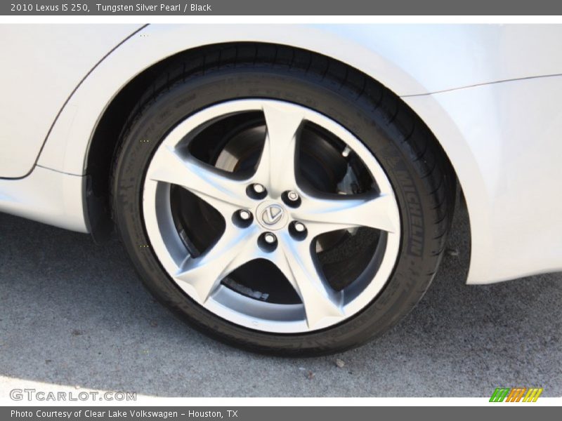 Tungsten Silver Pearl / Black 2010 Lexus IS 250