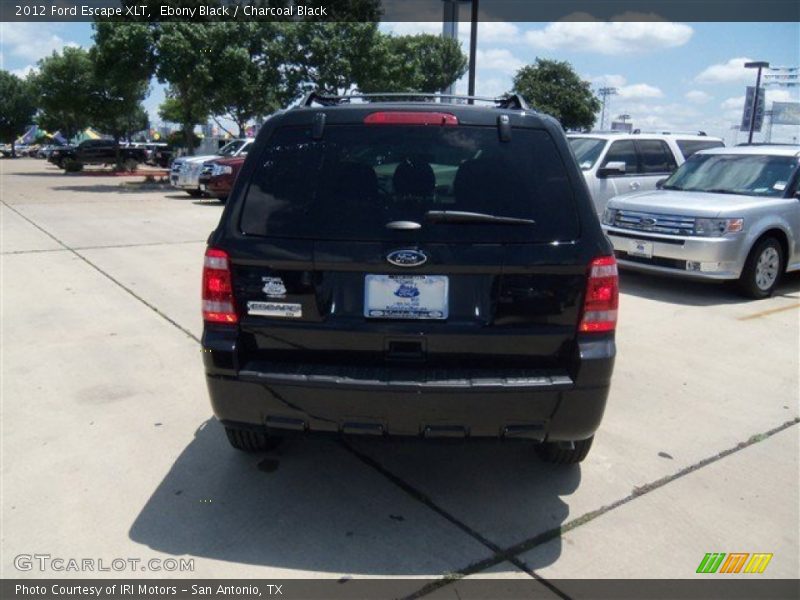 Ebony Black / Charcoal Black 2012 Ford Escape XLT