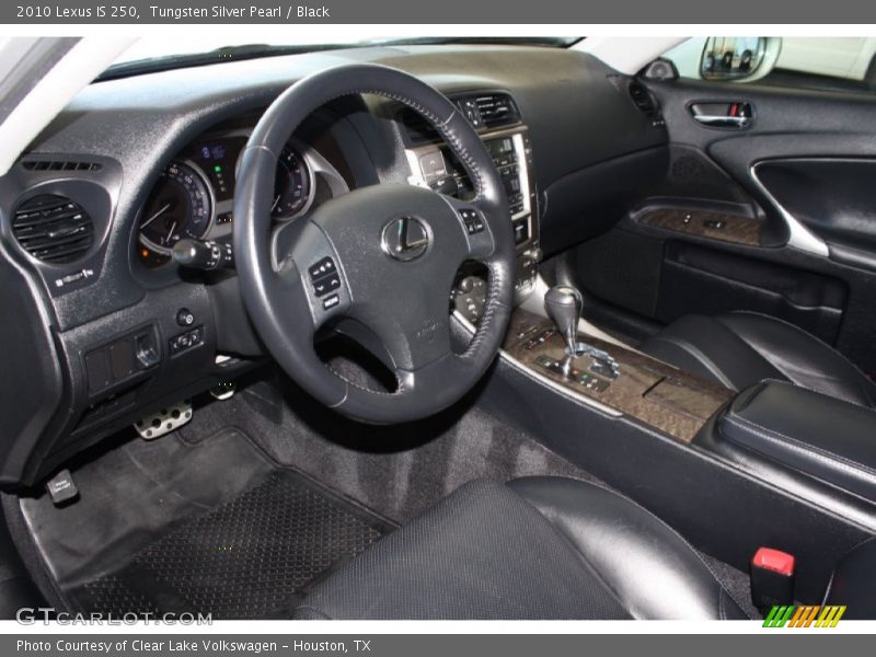 Tungsten Silver Pearl / Black 2010 Lexus IS 250