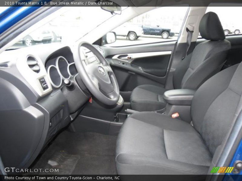 Blue Streak Metallic / Dark Charcoal 2010 Toyota Matrix 1.8