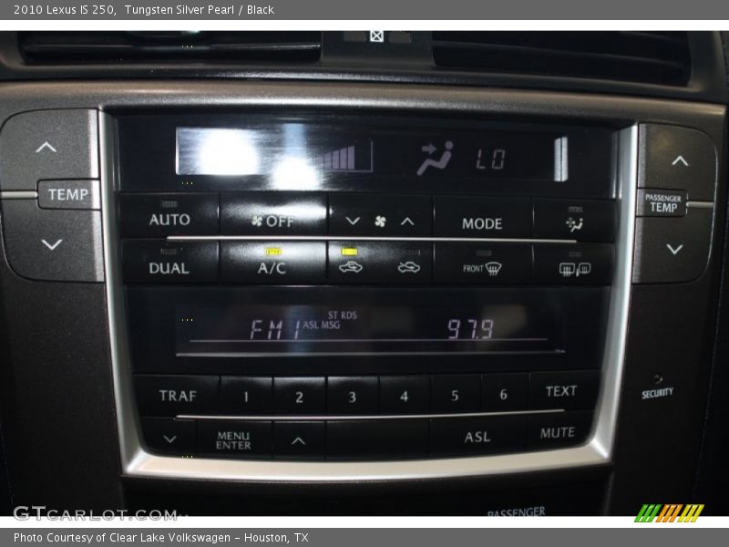Tungsten Silver Pearl / Black 2010 Lexus IS 250
