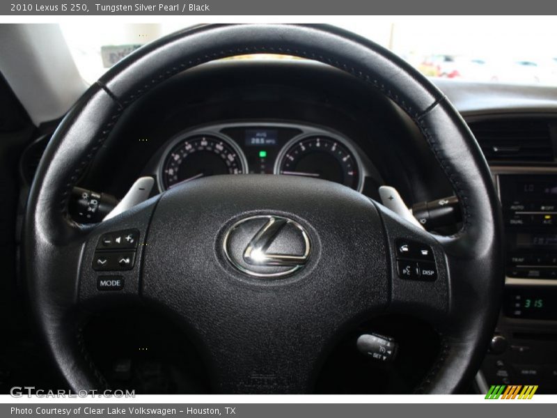 Tungsten Silver Pearl / Black 2010 Lexus IS 250