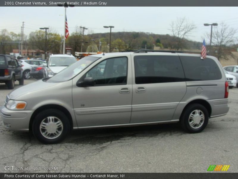 Silvermist Metallic / Medium Gray 2001 Chevrolet Venture