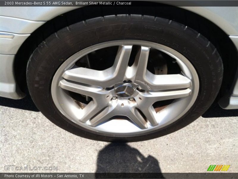 Brilliant Silver Metallic / Charcoal 2003 Mercedes-Benz S 55 AMG Sedan