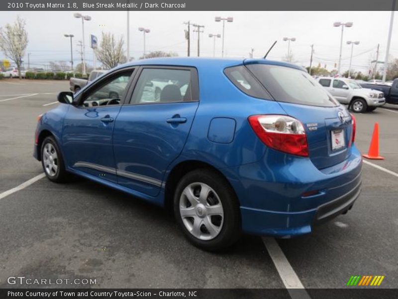 Blue Streak Metallic / Dark Charcoal 2010 Toyota Matrix 1.8