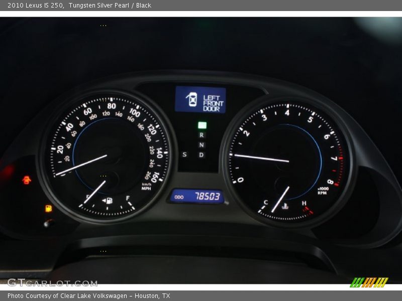 Tungsten Silver Pearl / Black 2010 Lexus IS 250