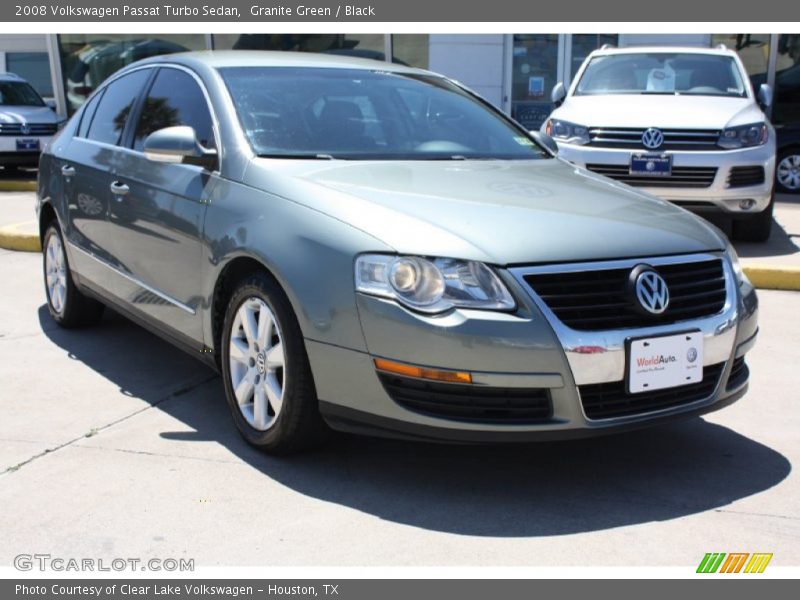 Granite Green / Black 2008 Volkswagen Passat Turbo Sedan