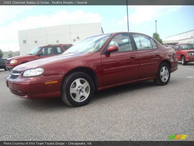 Redfire Metallic / Neutral 2002 Chevrolet Malibu LS Sedan