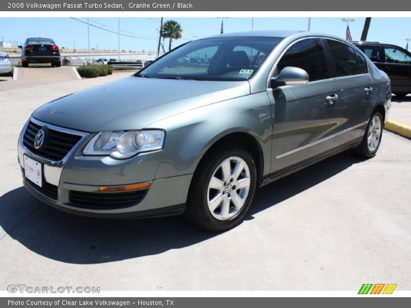 Granite Green / Black 2008 Volkswagen Passat Turbo Sedan
