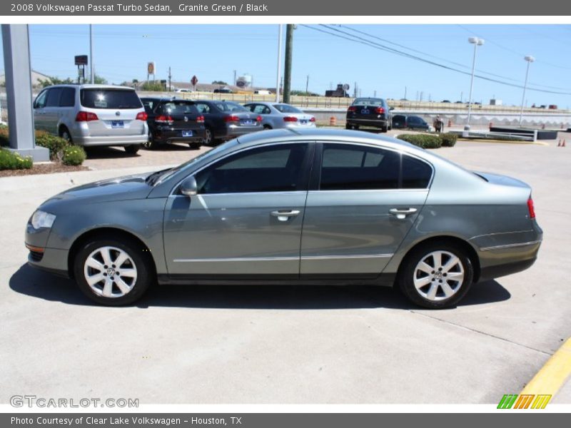 Granite Green / Black 2008 Volkswagen Passat Turbo Sedan