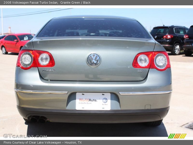 Granite Green / Black 2008 Volkswagen Passat Turbo Sedan