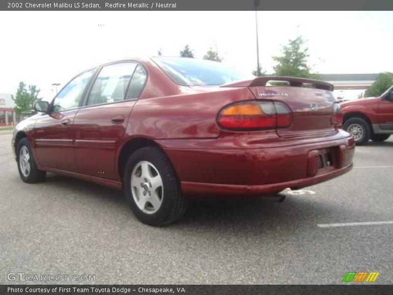 Redfire Metallic / Neutral 2002 Chevrolet Malibu LS Sedan