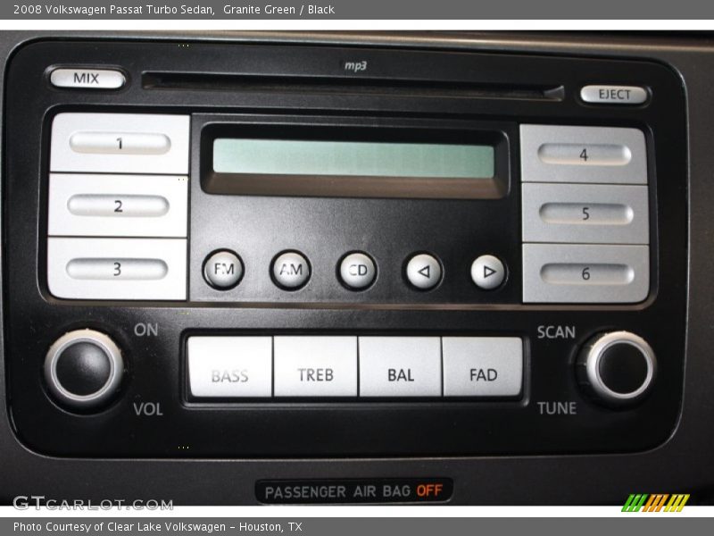 Granite Green / Black 2008 Volkswagen Passat Turbo Sedan