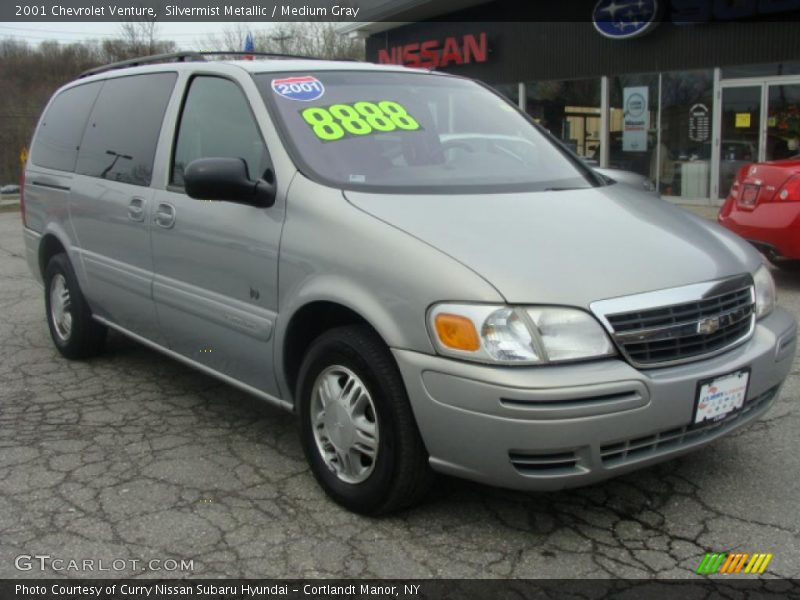 Silvermist Metallic / Medium Gray 2001 Chevrolet Venture