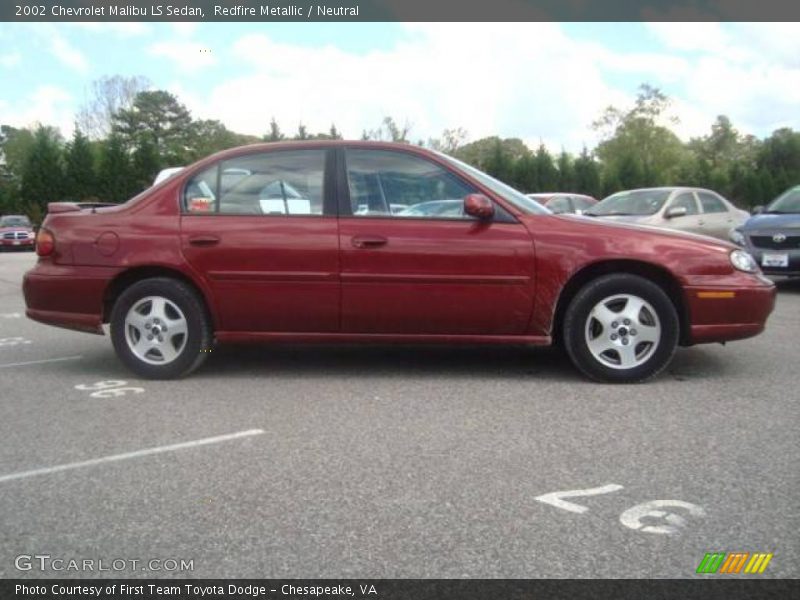 Redfire Metallic / Neutral 2002 Chevrolet Malibu LS Sedan