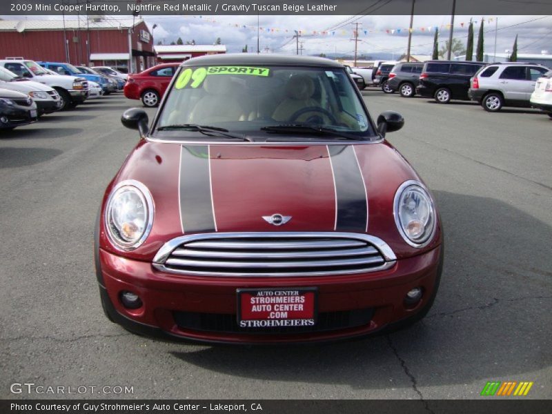 Nightfire Red Metallic / Gravity Tuscan Beige Leather 2009 Mini Cooper Hardtop